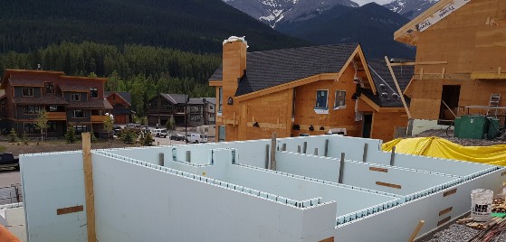 ICF basement installed by ICF contractor
