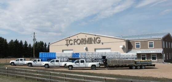 ICF supplier and installer warehouse with ICF showroom