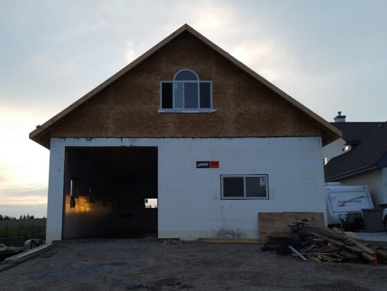 ICF home built with Logix ICF blocks up to the roof