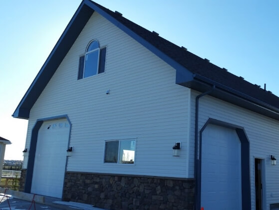 A home being constructed