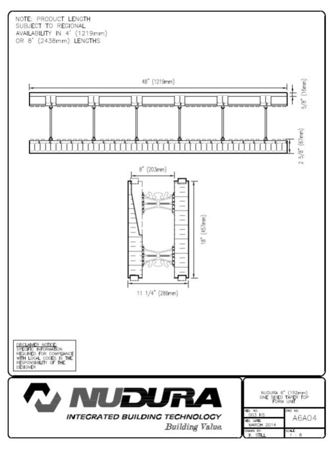 Nudura ICF 6 Taper Top nudura-icf-6-taper-top
